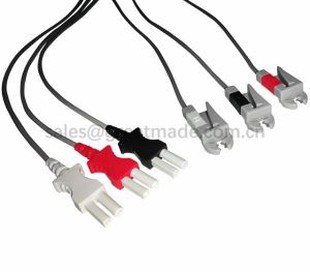 Združljivi Spacelab Ultraview 90369 Tru-Link napeljave, 3-Lead, AHA, Grabber