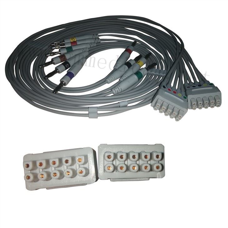 Združljiv z GE MAC500 800 1200 1200ST 1600 Multi-Link Leadwire Set , Banana Ending ,AHA .