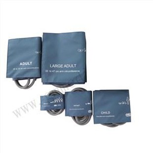 Komplet manšete za krvni tlak Dvojna cev Modra najlon NIBP manšeta (neonate/dojenčka/otroka/odraslega)