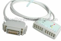 Združljiv Hellige Siemens Cardiostat 1 / 3T / 703 EK36 EK41 10-LEAD ECG, Ekg kabel