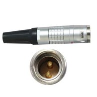 FGG EGG 2K 302 Potisni kovinski ravni vtič / vtičnica